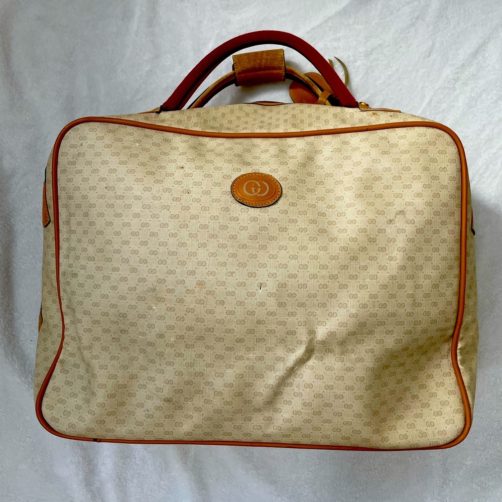 Vintage Gucci Weekender Bag |  Authentic GG Bag